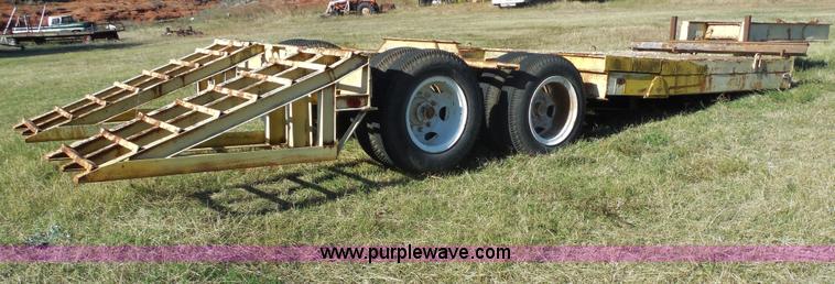 image for item M9274 2000 Shop built lowboy trailer