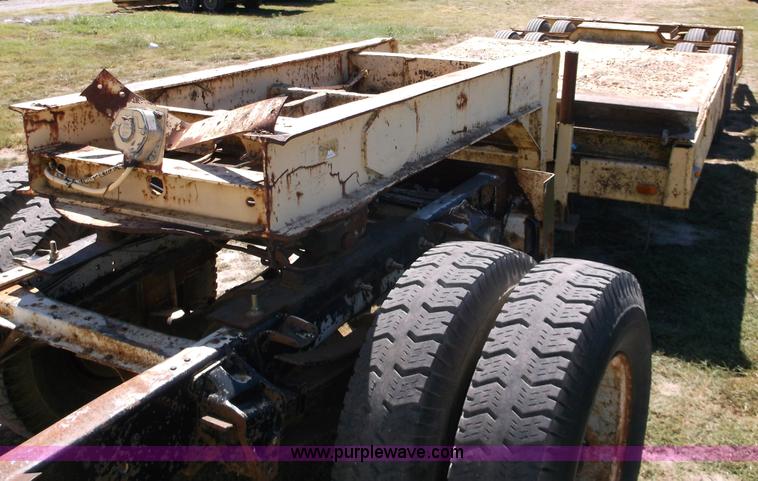 image for item M9274 2000 Shop built lowboy trailer