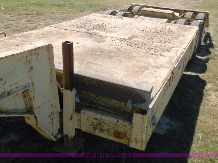 image for item M9274 2000 Shop built lowboy trailer
