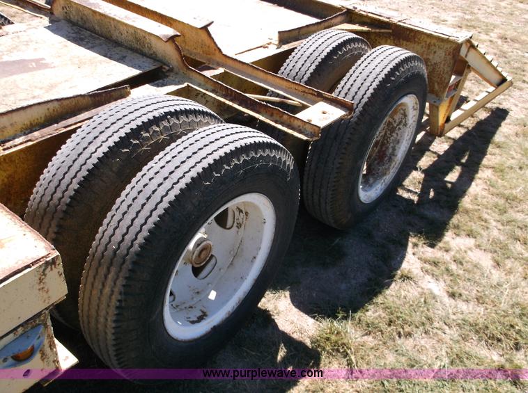 image for item M9274 2000 Shop built lowboy trailer