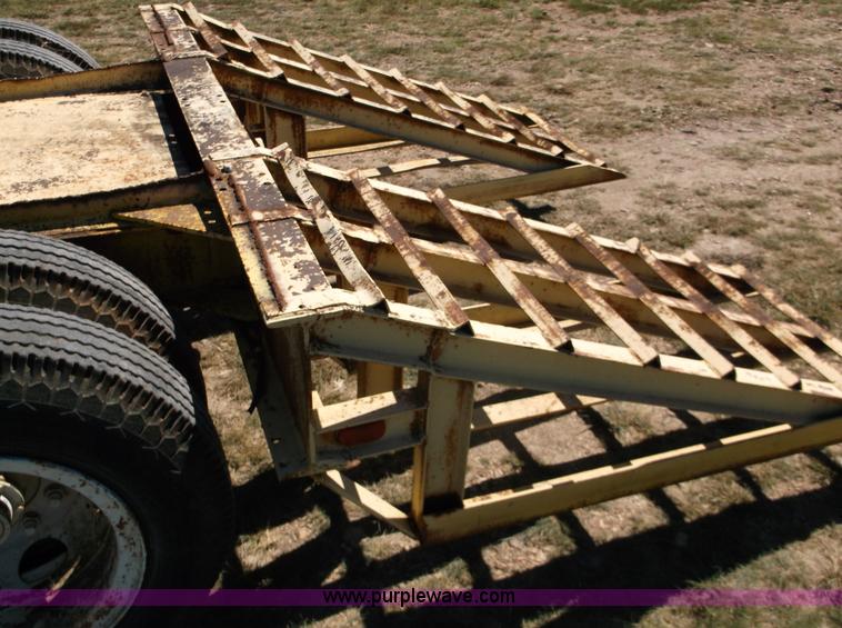 image for item M9274 2000 Shop built lowboy trailer