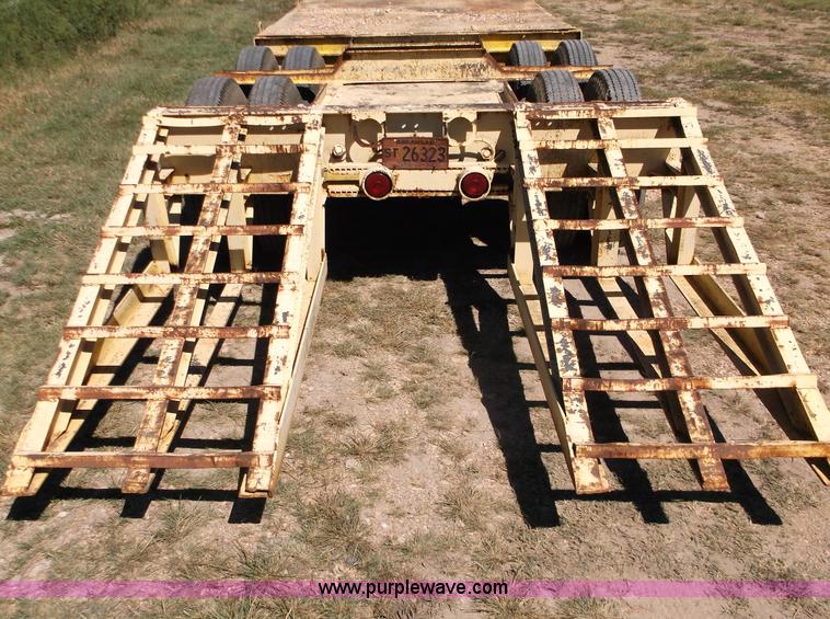 image for item M9274 2000 Shop built lowboy trailer