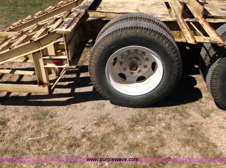 image for item M9274 2000 Shop built lowboy trailer