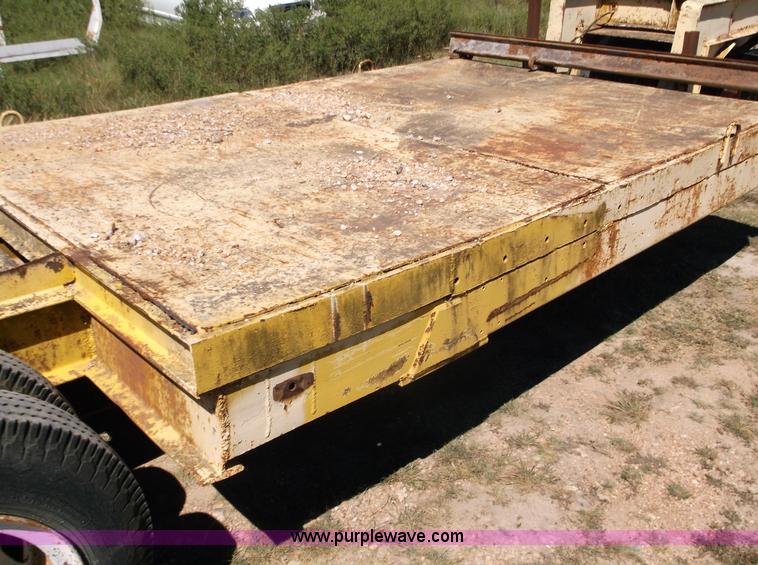 image for item M9274 2000 Shop built lowboy trailer