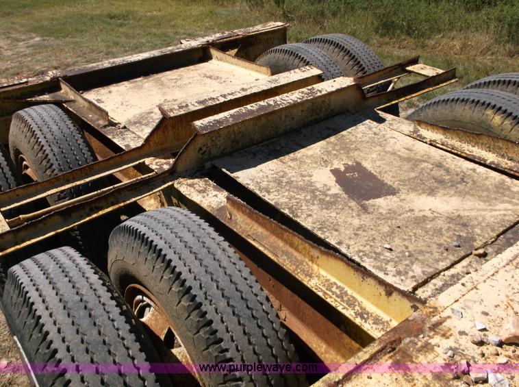 image for item M9274 2000 Shop built lowboy trailer