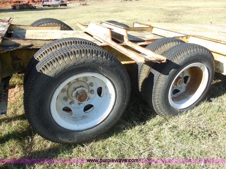 image for item M9274 2000 Shop built lowboy trailer