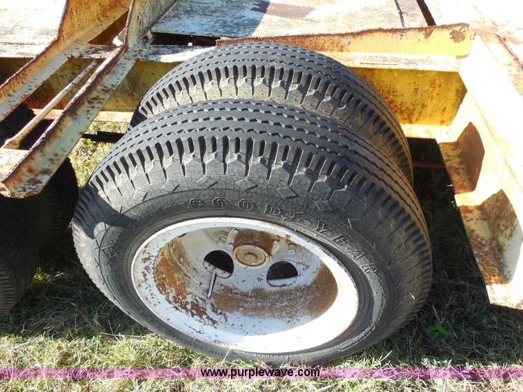 image for item M9274 2000 Shop built lowboy trailer