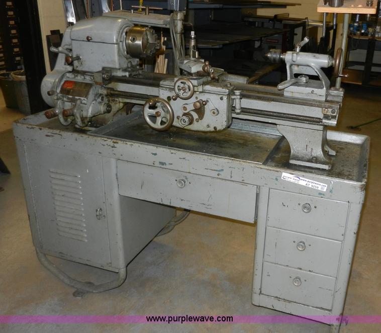 image for item AT9259 Logan 825 manual lathe with cabinet