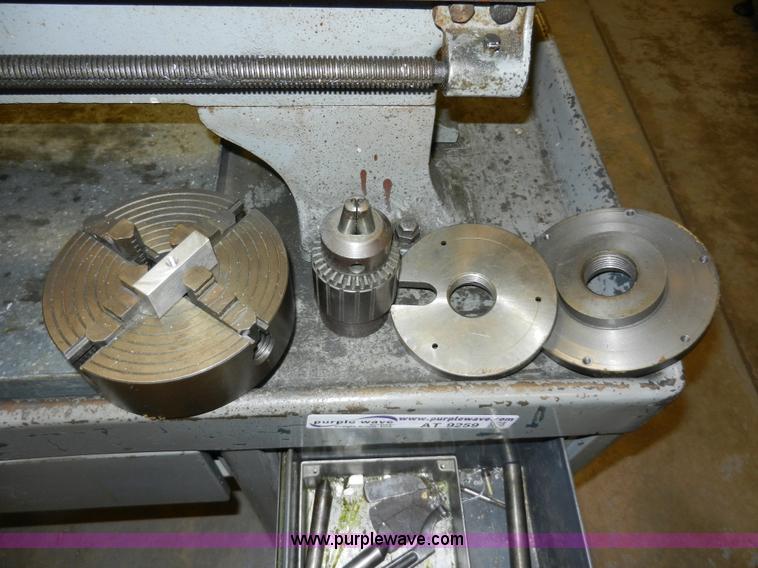image for item AT9259 Logan 825 manual lathe with cabinet