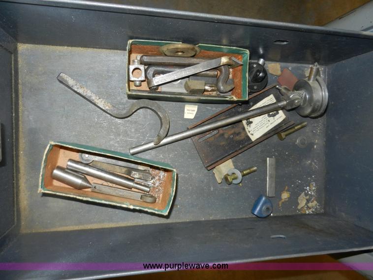 image for item AT9259 Logan 825 manual lathe with cabinet