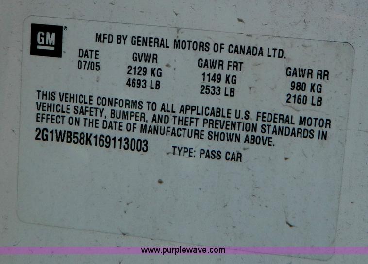 image for item AZ9016 2006 Chevrolet Impala LS