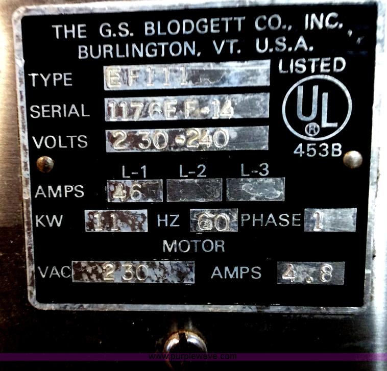 image for item C1626 Blodgett commercial convection oven