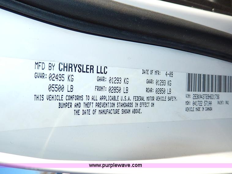 image for item H9543 2009 Dodge Charger SE