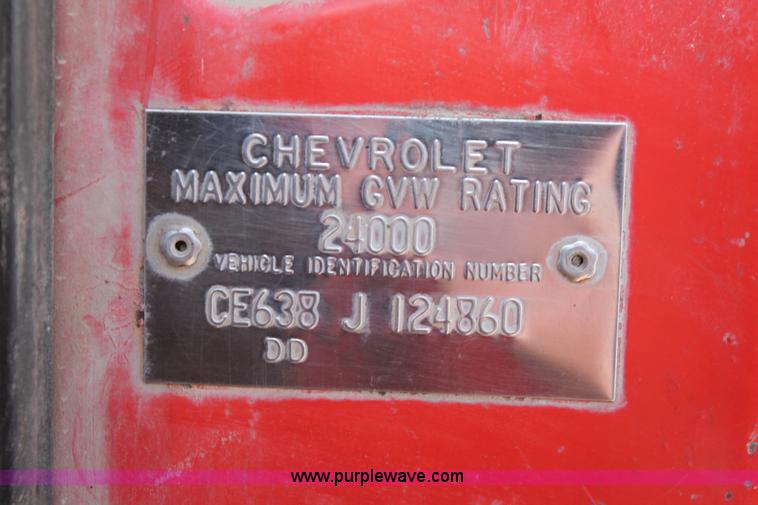 image for item I4697 1968 Chevrolet C60 dump truck