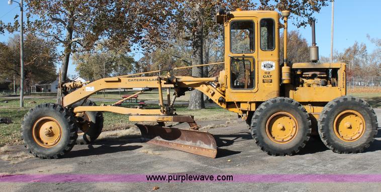 image for item I4698 Caterpillar 112 rigid frame motor grader