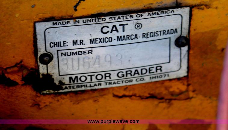 image for item I4698 Caterpillar 112 rigid frame motor grader