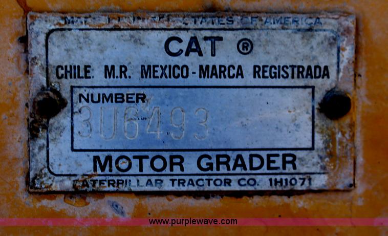 image for item I4698 Caterpillar 112 rigid frame motor grader