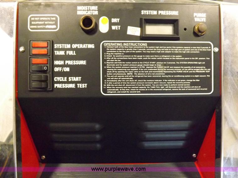 image for item I8343 Snap-On refrigerant recovery system