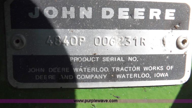 image for item I8351 John Deere 4840 tractor