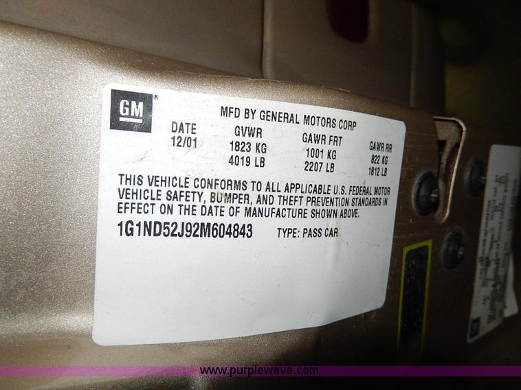 image for item I9448 2002 Chevrolet Malibu