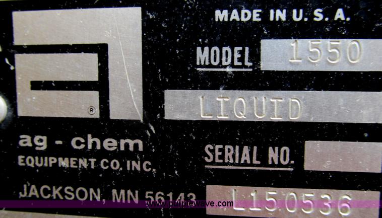 image for item G2161 1996 Ag-Chem TerraGator 1803 self-propelled sprayer floater