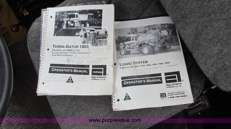 image for item G2161 1996 Ag-Chem TerraGator 1803 self-propelled sprayer floater