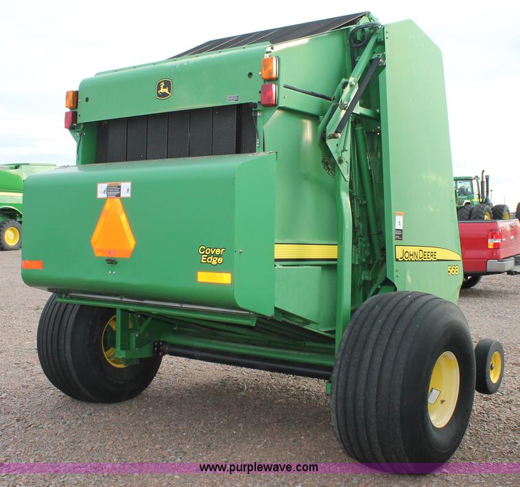 image for item G5860 2007 John Deere 568 round baler
