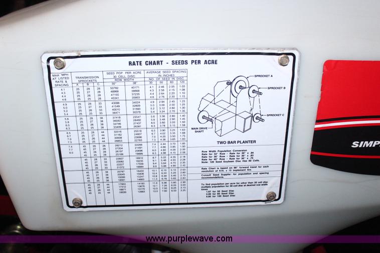 image for item H7939 White 8606 6/11 split row no-till planter