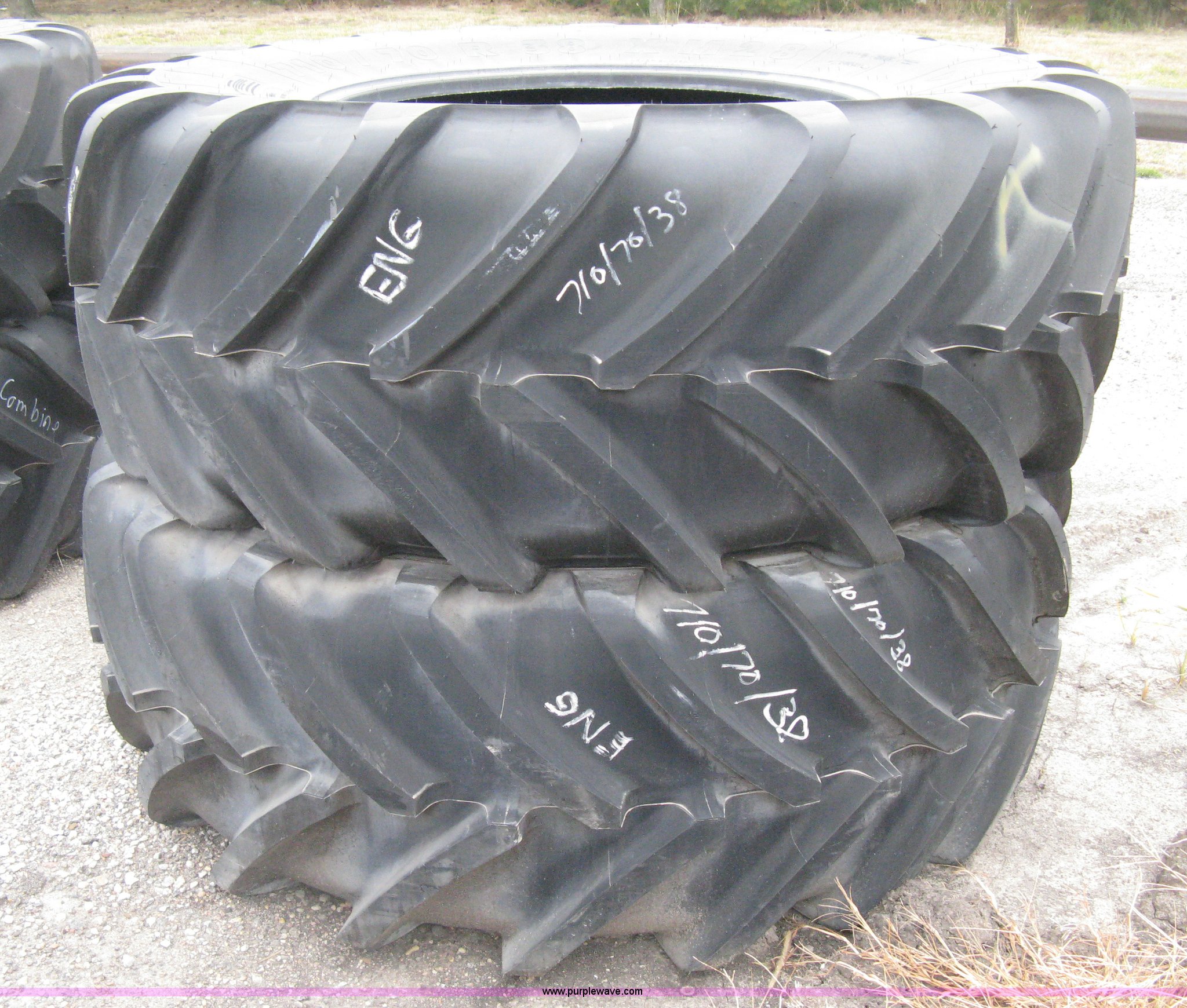 (2) Michelin XM28 710/70R38 tubeless radial tires in Hesston, KS | Item ...