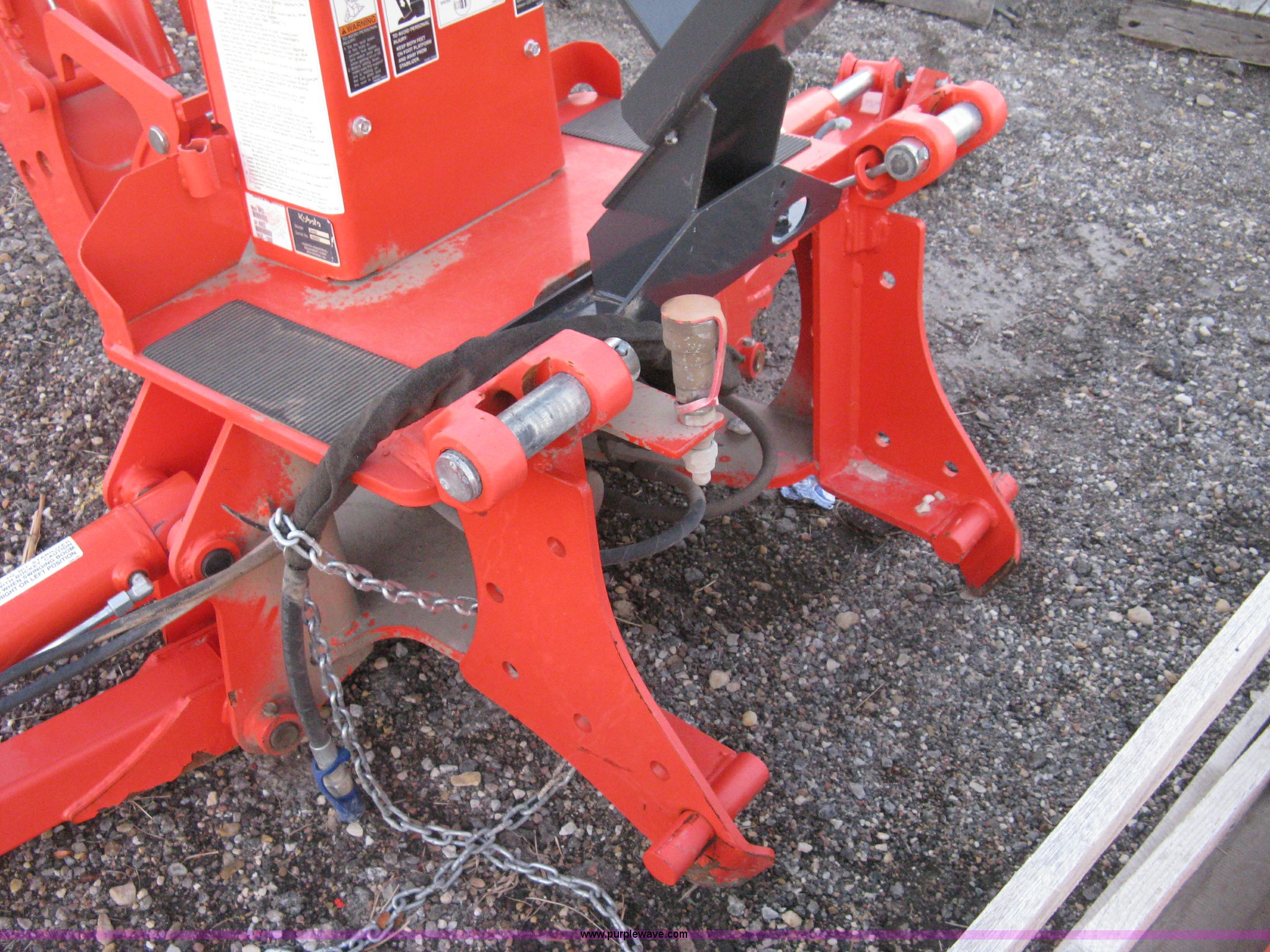 Kubota BH92 backhoe attachment in Hesston, KS Item H4494 sold Purple Wave