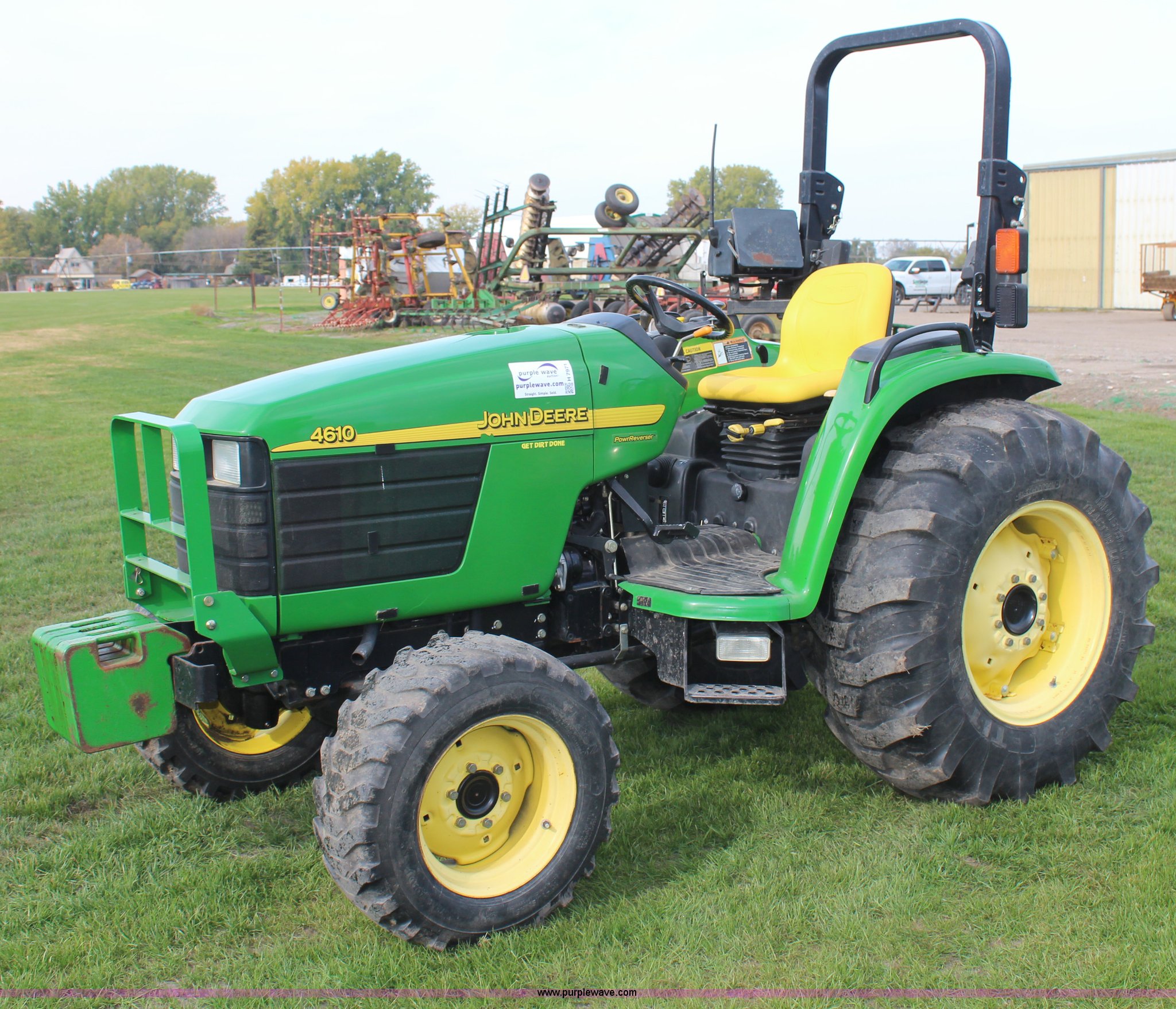 2002 John Deere 4610 MFWD tractor in Lawrence, KS Item H7971 sold