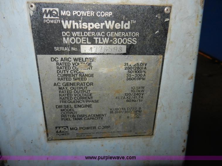 image for item AT9296 Multiquip MQ Whisper welder