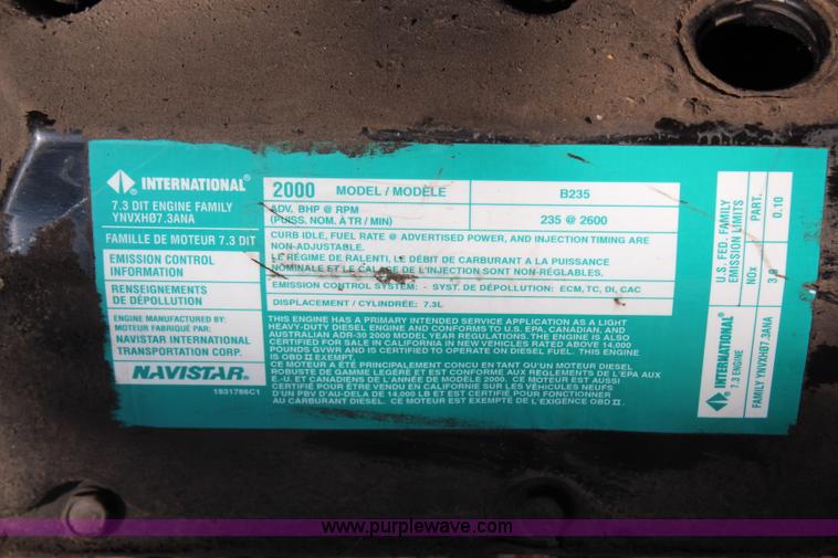 image for item AU9945 International 7.3L diesel engine