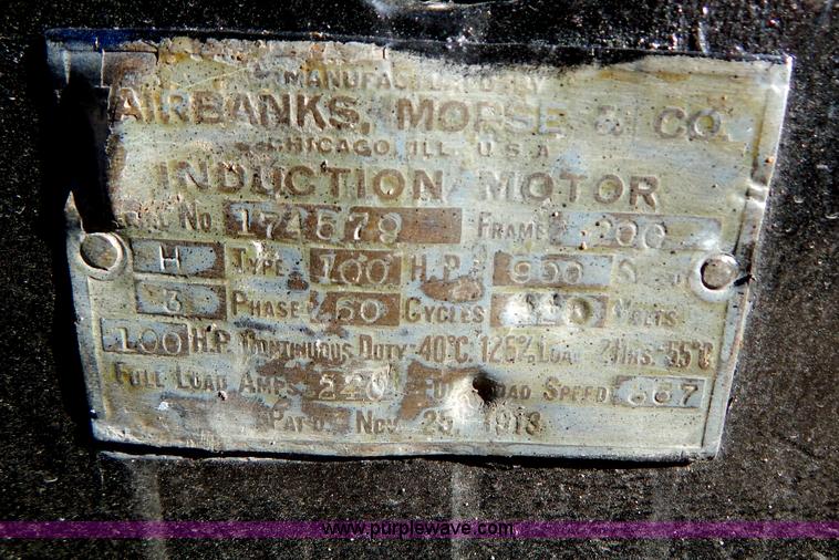 image for item H3983 Airbanks Morse & Co. induction motor