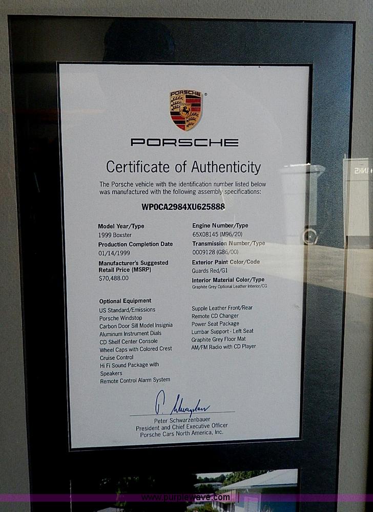 image for item H9502 1999 Porsche Boxster