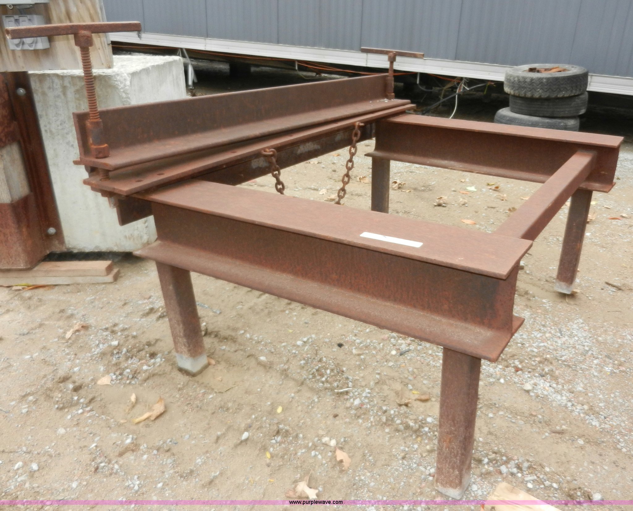 Shop built metal brake in Kansas City, KS Item AT9291 sold Purple Wave