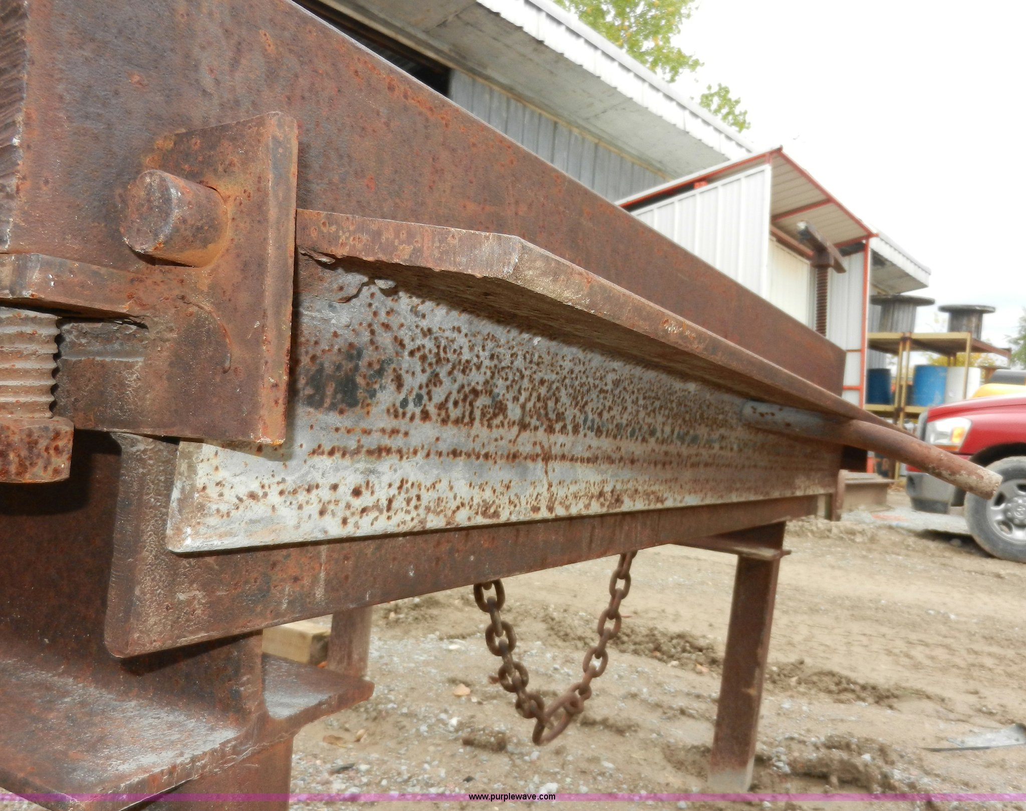 Shop built metal brake in Kansas City, KS Item AT9291 sold Purple Wave