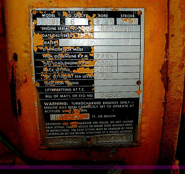 image for item AP9919 Caterpillar D333 diesel engine
