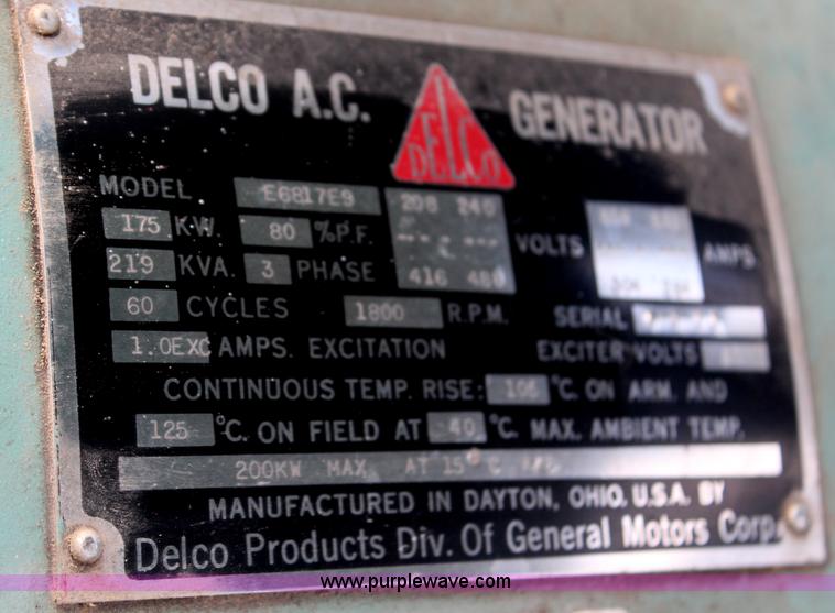 image for item AU9995 Detroit Diesel 175 kW generator