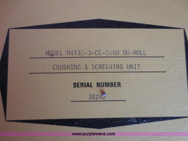 image for item F8012 Cedarapids roll crusher and screening unit