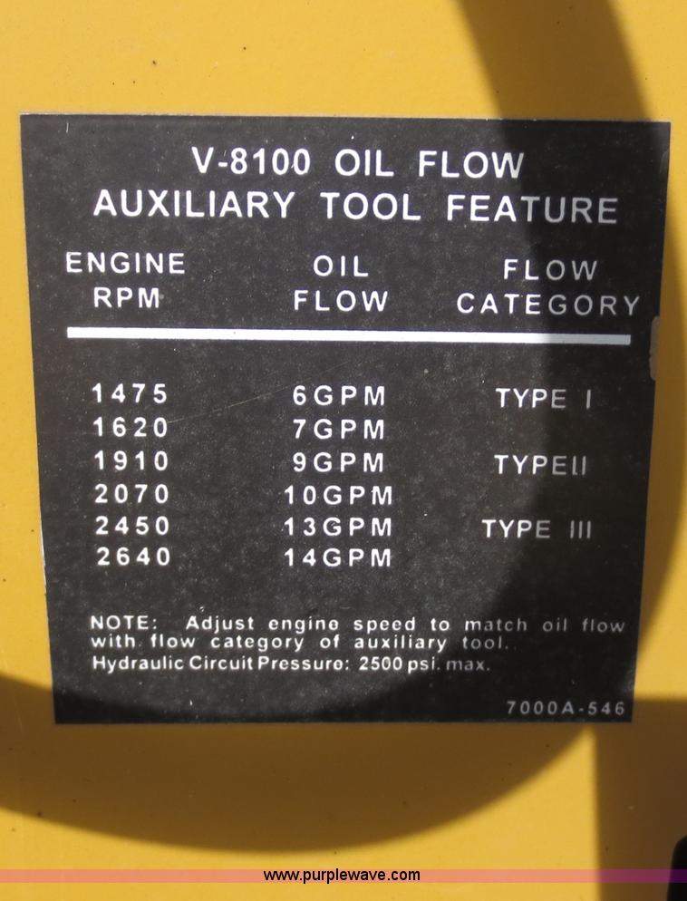 image for item F8013 1999 Vermeer V8100 trencher