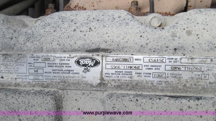 image for item G2162 2003 Mack CV713 waste disposal dump truck