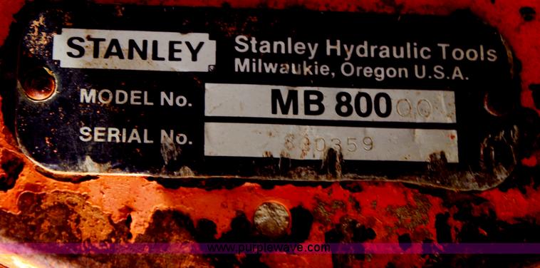 image for item G5057 Stanley MP800 hydraulic breaker