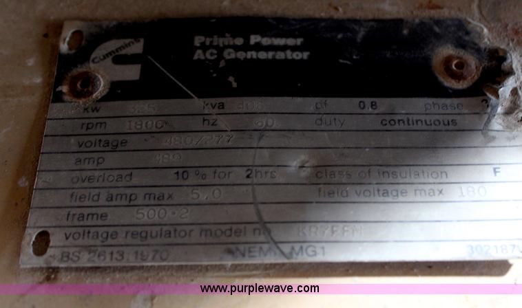 image for item H6824 Cummins generator set