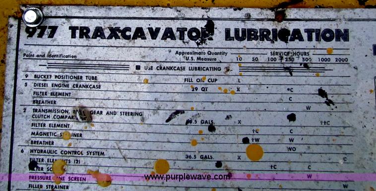 image for item H7310 Caterpillar 977L track loader