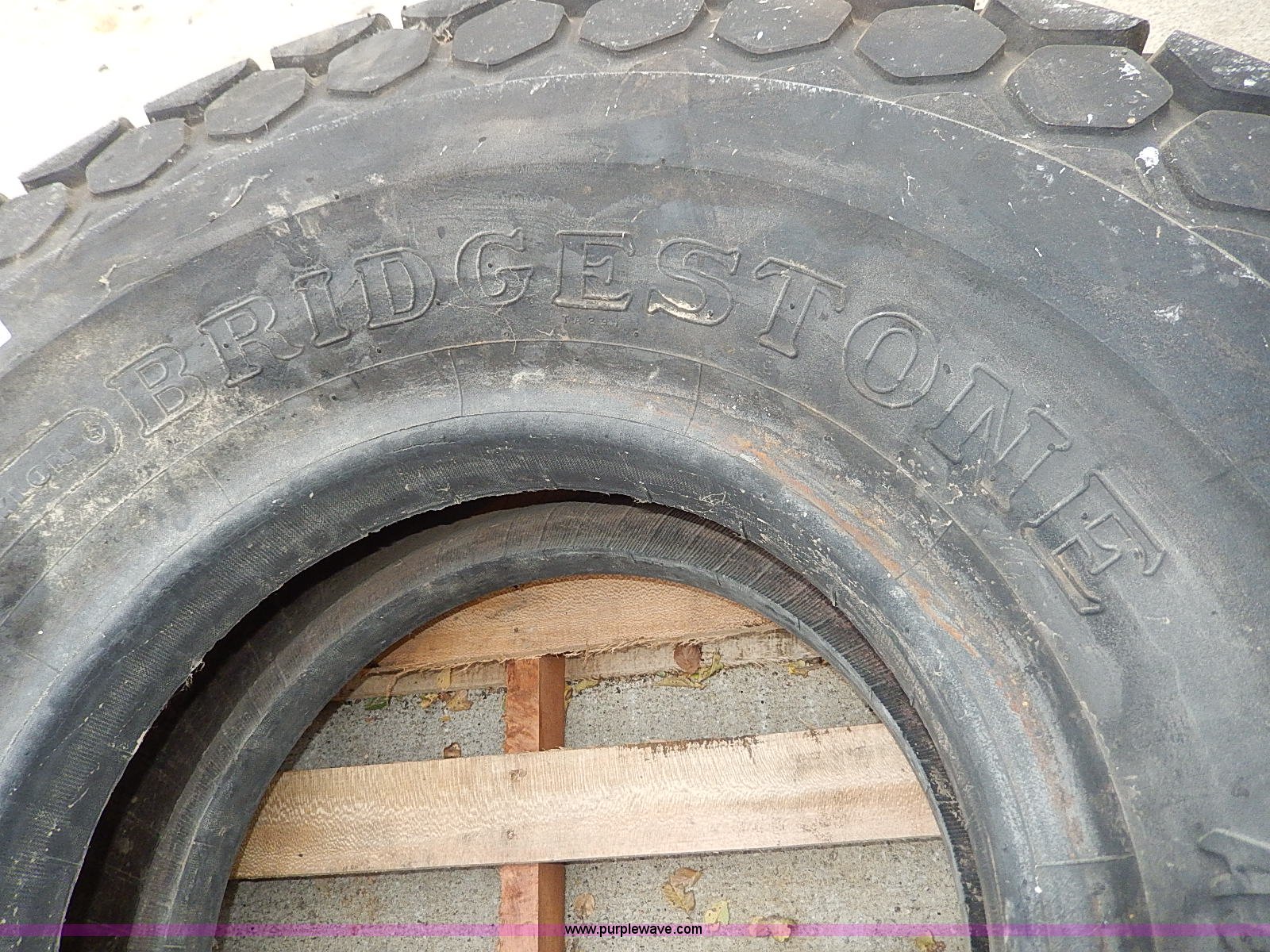 Bridgestone 16.0021 tire in St. Joseph, MO Item AP9923 sold Purple