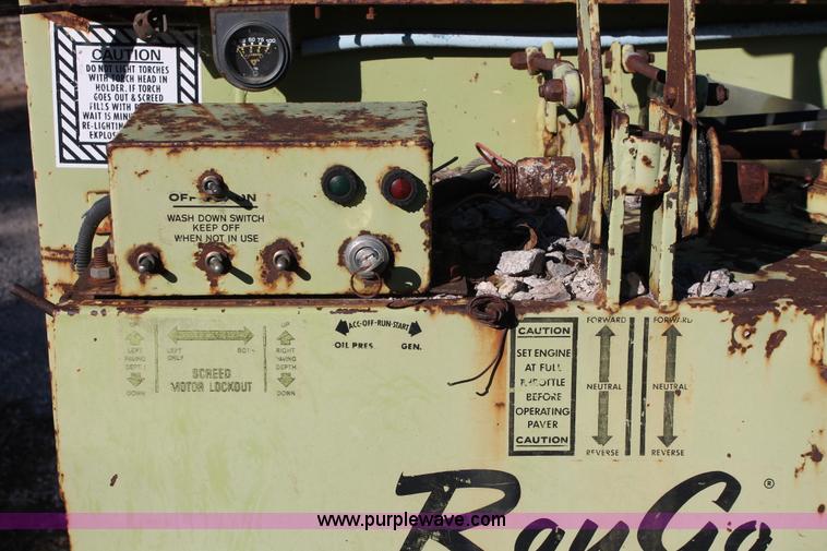 image for item H4148 Raygo Roadster 120 asphalt paver