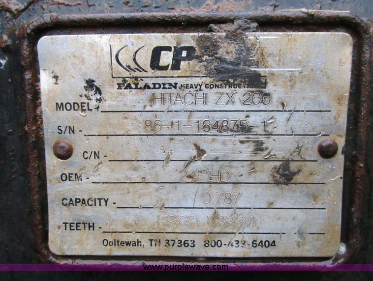 image for item H4153 CP Hitachi ZX200 excavator bucket