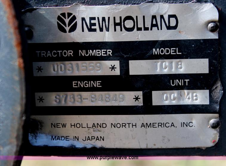 image for item H4179 New Holland TC18 tractor