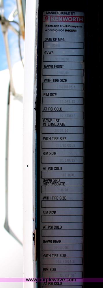 image for item H4181 1996 Kenworth T800B dump truck